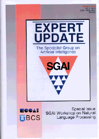 EXPERT UPDATE VOLUME 6 NUMBER 3 COVER